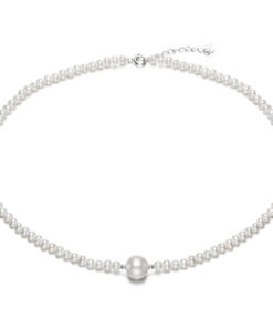 3.5-4mm cultured genuine real natural freshwater pearl necklace