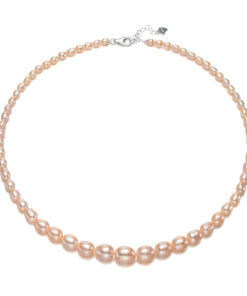 4-9mm rice 3A 3colors Cultured Natural Freshwater Pearl necklace