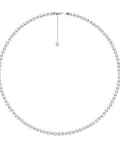 4mm small tiny size round cultured pearl necklace jewelry women necklace