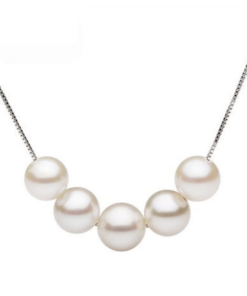 7-8mm round AA+ Real Natural Freshwater Pearl Pendant Necklace