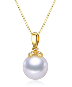 8-8.5mm round Jewelry cultured freshwater pearl pendant