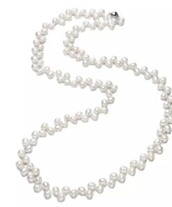 8MM long string natural freshwater pearl necklace