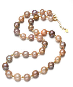 9-10mm AA+ edison baroque Natural Pearl Necklace Design