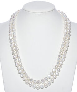 9-10mm genuine freshwater Pearl jewelry necklace long pearl necklace