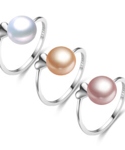 9mm button 925silver new white peach and purple color