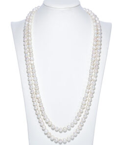 9mm potato A 60'' real freshwater natural pearl necklace