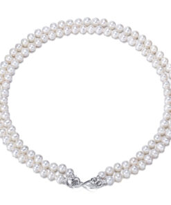 7mm AA natural real pearl necklace set wholesale