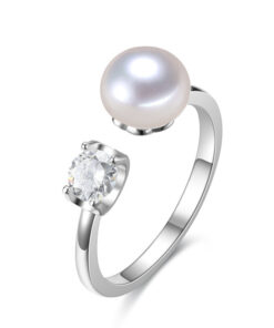 Real FreshWater Cultured Natural freshwater Pearl finger rings
